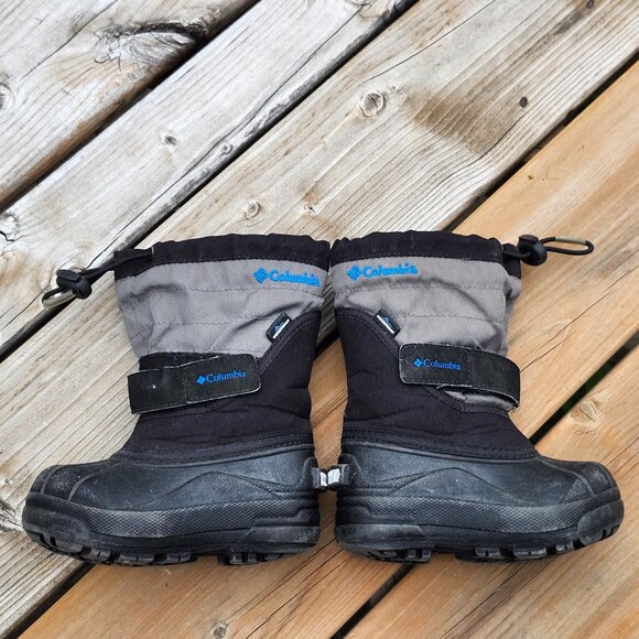 COLUMBIA Little Kids' Powderbug Plus II Warm Waterproof Boot Size 8 - Picture 2 of 6